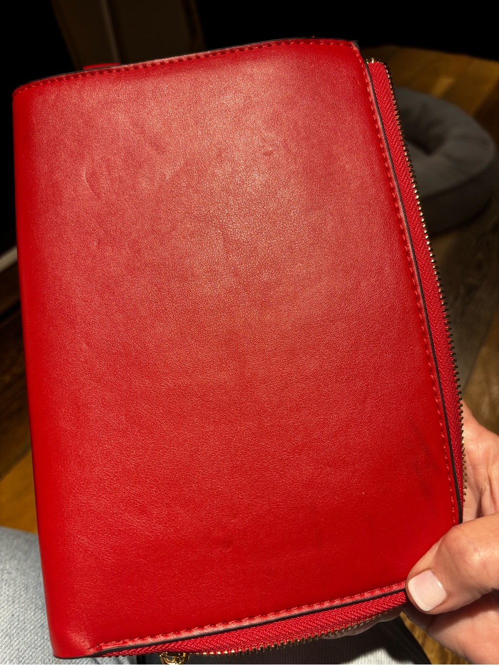 Stylish Red Novelty Crossbody Bag with Chain - Picture 3 of 5